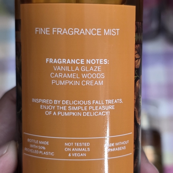 Bath & Body Works Glazed Pumpkin Fine Fragrance Body Mist Set of 4 NEW - Picture 2 of 2